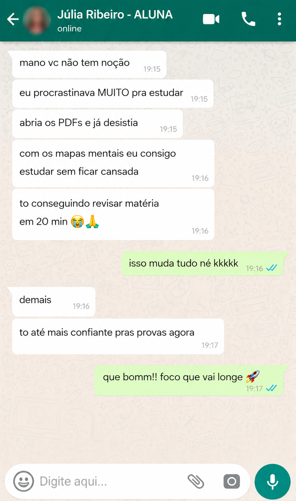 Depoimento de aluna 4